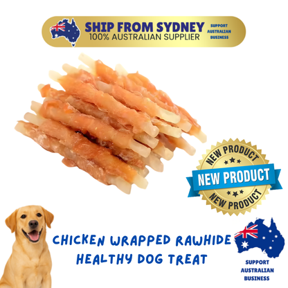 Chicken Jerky Wrapped Rawhide Stick 1kg