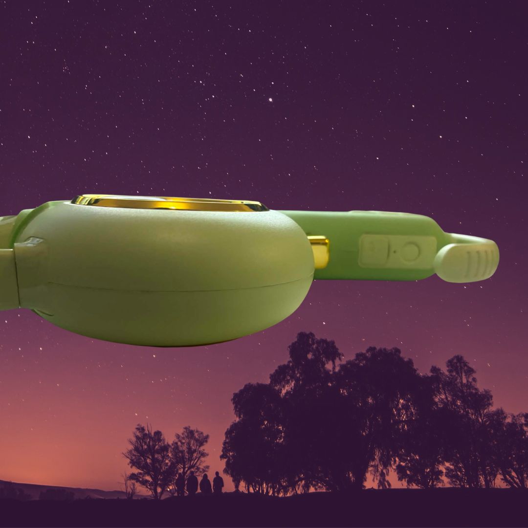 Nightwalker LED Retractable Dog Lead — Rechargeable Night Safety Leash (4 m, Sage Green)