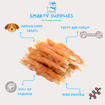 Chicken Jerky Wrapped Rawhide Stick 1kg
