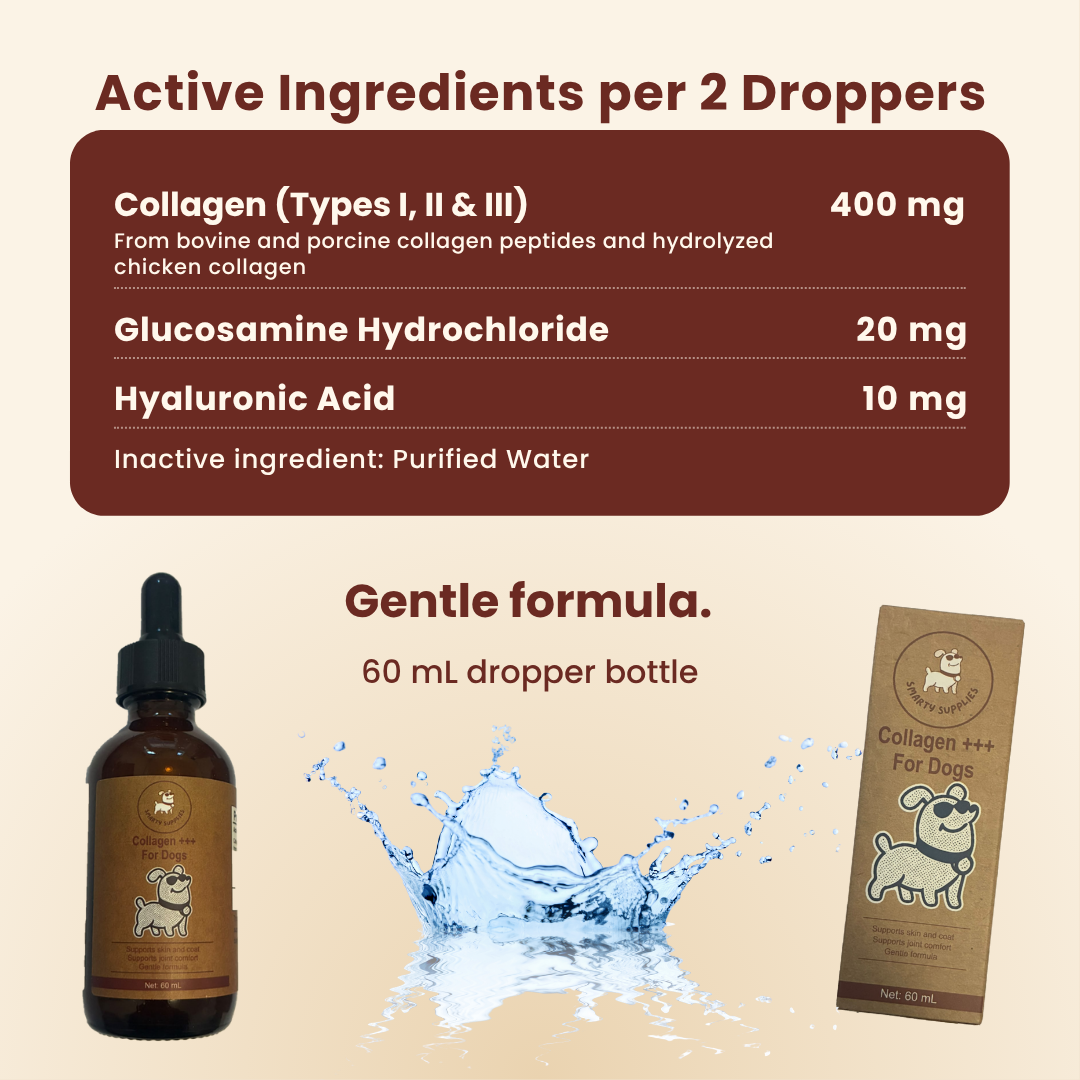 Liquid Collagen for Dogs 60mL | Joint, Skin & Coat | Smarty Supplies